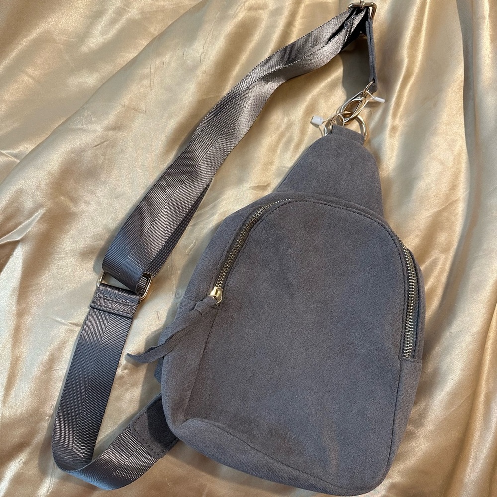 Gray Cross Body Bag